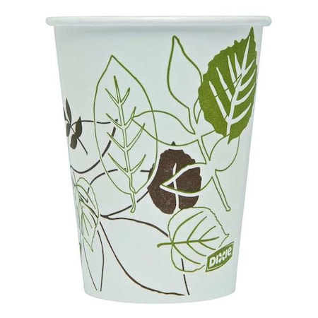Disposable Hot cup 8 oz. Pathways, White, Paper, Pk500