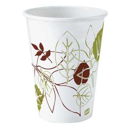 Disposable Hot cup 12 oz. Pathways, White, Paper, Pk500