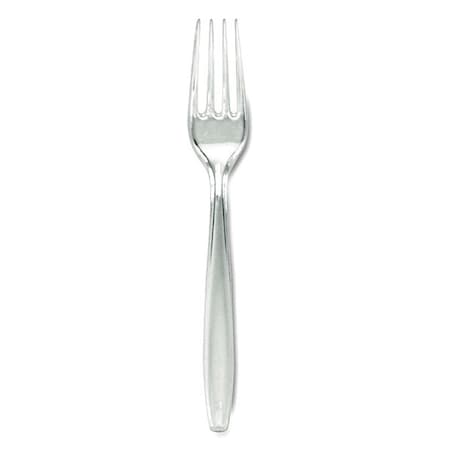 Disposable Fork, Crystal, Heavy Weight, PK1000