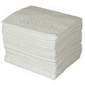Sorbent Pad, 20 gal, 15 in x 19 in, Oil, White, Polypropylene