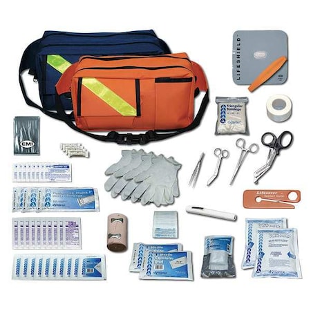 Trauma PAC, Nylon Bag, 74 Components, 3 People Served