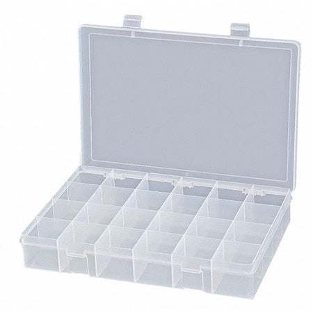 Compartment Box with 24 compartments, Plastic, 2-5/16"" H x 13-1/8 in W