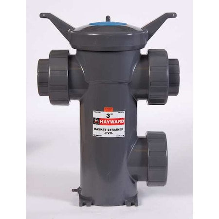 Simplex Strainer, 4"" Pipe, Threaded, PVC, 150 psi