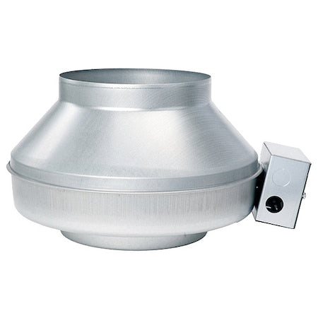 Steel 13"D, 15.3"H, 8"W Inline Duct Fan
