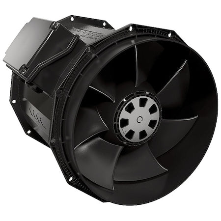 Plastic 9"D, 9"H, 9.7"W Inline Duct Fan