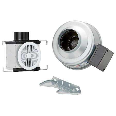 Steel 9"D, 11"H, 7.5"W Inline Duct Fan