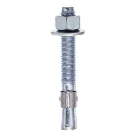 Trubolt Wedge Anchor, 1/2"" Dia., 4-1/4"" L, 316 stainless steel Plain, 25 PK