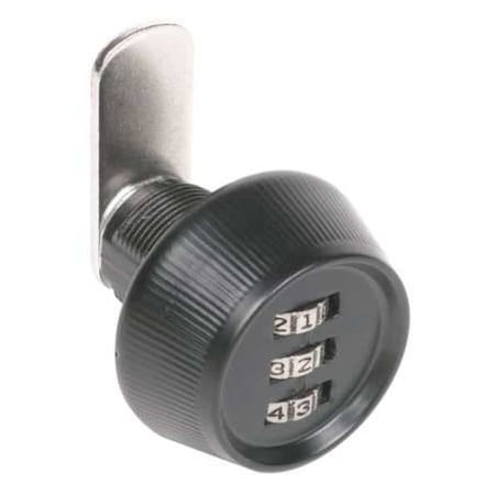 Combination Knob Keyless Cam Lock, Black