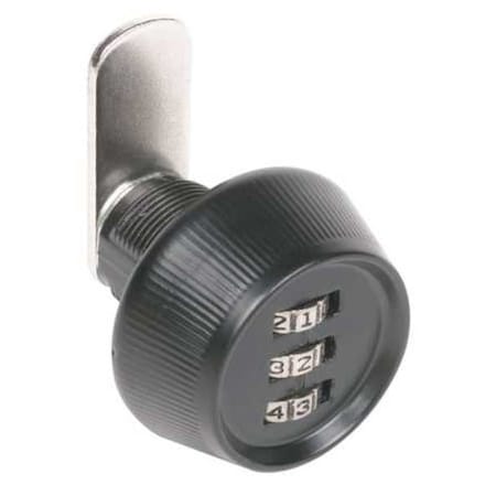 Combination Knob Keyless Cam Lock, Black