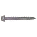 Tapcon Masonry Screw, 1/4" Dia., Hex, 3 1/4 in L, 410 Stainless Steel Silver Climashield, 100 PK