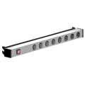 Power Strip, Switched, 15 ft., Gray