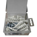 E-Z Ancor Wall Anchor, 1-1/4" L, Plastic, 40 lbs Tension Strength, 25 PK