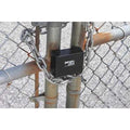Padlock Guard, 3 in, Hardened Steel, Black