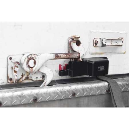 Padlock Guard, 10 in, Hardened Steel, Black