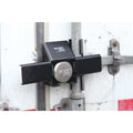 Padlock Guard, Hardened Steel, Blk, 12"L
