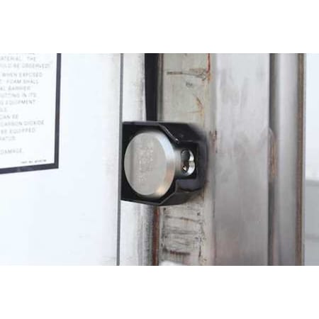 Padlock Guard, 2 in, Hardened Steel, Black
