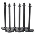 Barrier Post, 40 In. H, Black, PK6