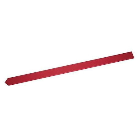 Warning Stake With Point, B-130 Reinforced Polymer, Non-Reflective, 66" Height, Red