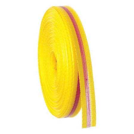 Barricade Tape, No Legend, Red/Yellow, 3/4 in Wide x 150 ft Length, Polypropylene, 3 mil
