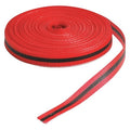 Barricade Tape, No Legend, Black/Red, 3/4 in Wide x 150 ft Length, Polypropylene, 3 mil
