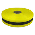 Barricade Tape, No Legend, Black/Yellow, 2 in Wide x 200 ft Length, Polypropylene, 21 mil