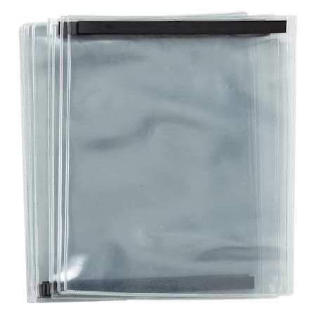 Mag Backed Env, 11.5 x 9 in., Clear, PK10