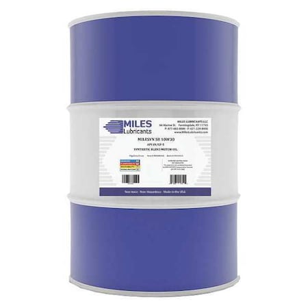 SB Motor Oil, 10W-30, Synthetic, 55 Gal.