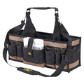 Tool Tote, Black, Polyester, 42 Pockets