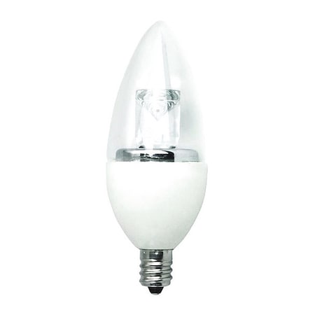 LED, 5W B11 ND 2400K E12, Frost, Blunt Tip