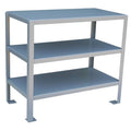 Fixed Work Table, Steel, 30" W, 18" D