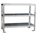 Fixed Work Table, SS, 24" W, 18" D