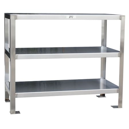 Fixed Work Table, SS, 24" W, 18" D
