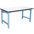 Bolted Workbenches, Laminate, 60" W, 30" to 36" Height, 5000 lb., Straight