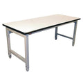 Bolted Workbenches, ESD Laminate, 60" W, 30" to 36" Height, 5000 lb., Straight