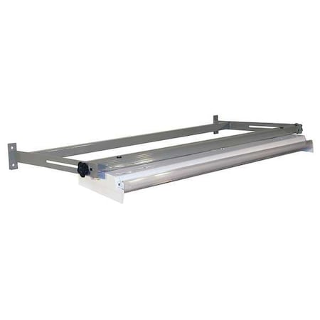 Overhead Light/Frame, 60W x 12D x 6H, Gray