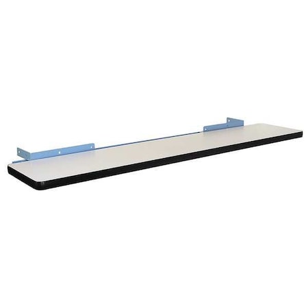 Cantilever Shelf, 72 W x 12 D x 2 H, Blue