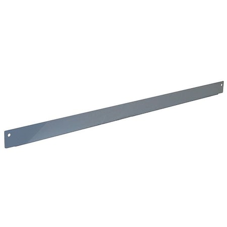 Bin Rail, 60 W x 1-1/2 D x 2-5/8 H, Blue