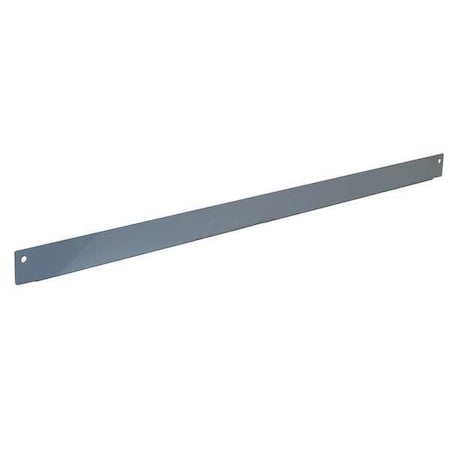 Bin Rail, 72 W x 1-1/2 D x 2-5/8 H, Blue