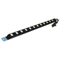 Power Strip, 12 Outlet(s) 6 ft., Blue