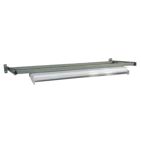 Overhead Light/Frame, 72W x 26D x 5H, Gray