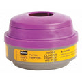 Combination Cartridge/Filter, Threaded, Organic Vapor (OV)/Acid Gas (AG), P100, Magenta/Yellow, 2PK