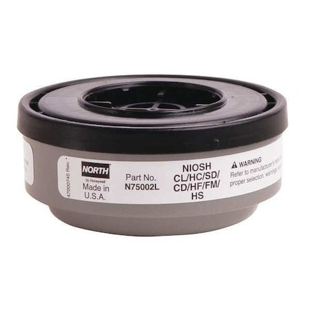 Cartridge, N, White, Threaded, North Full or Half Mask Respirators