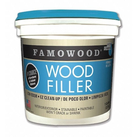 Wood Filler, 1 gal, Pail, Natural