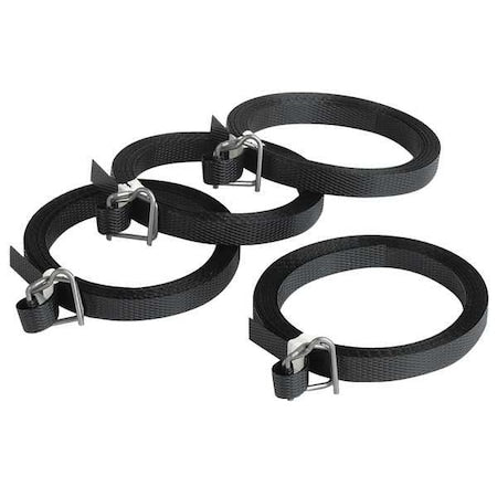 Strap w/Buckle, Embossed, 17 ft. L, PK25