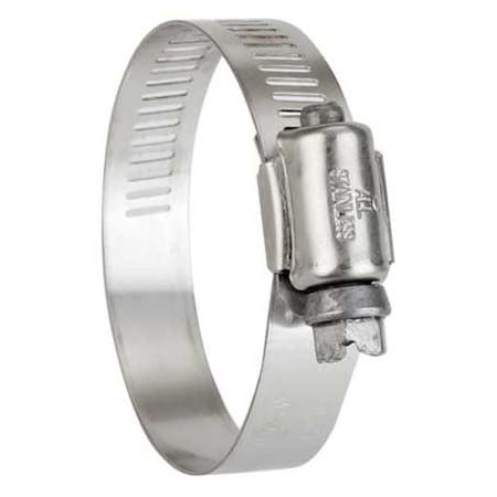 Hose Clamp, 1/2 to 1-1/4In, SAE 12, SS, PK10