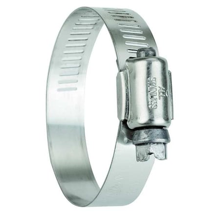 Hose Clamp, 5/16 to 5/8 In, SAE 4, SS, PK10