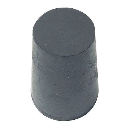 Stopper, 25mm, Rubber, Black, PK75