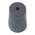 Stopper, 25mm, Rubber, Black, PK40