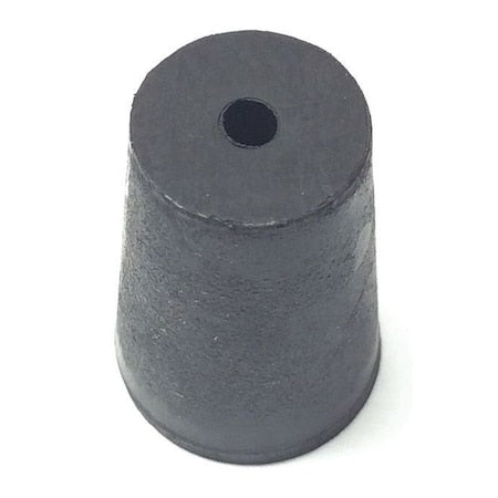 Stopper, 25mm, Rubber, Black, PK40
