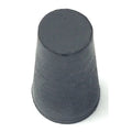 Stopper, 25mm, Rubber, Black, PK100